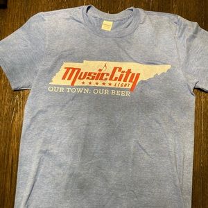 Blue graphic t-shirt medium.